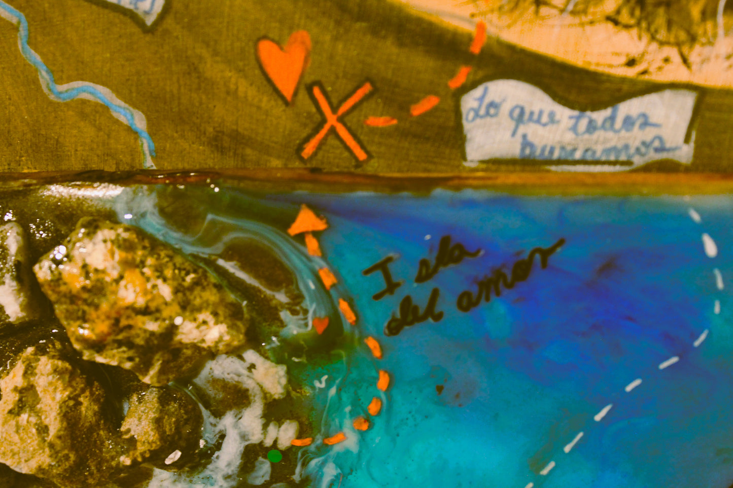 Obra de arte original-Geografía del Ser (Un Mapa en Constante Cambio)