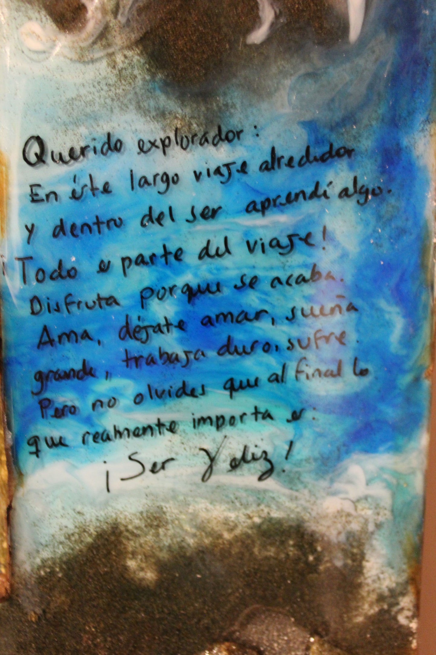 Obra de arte original-Geografía del Ser (Un Mapa en Constante Cambio)