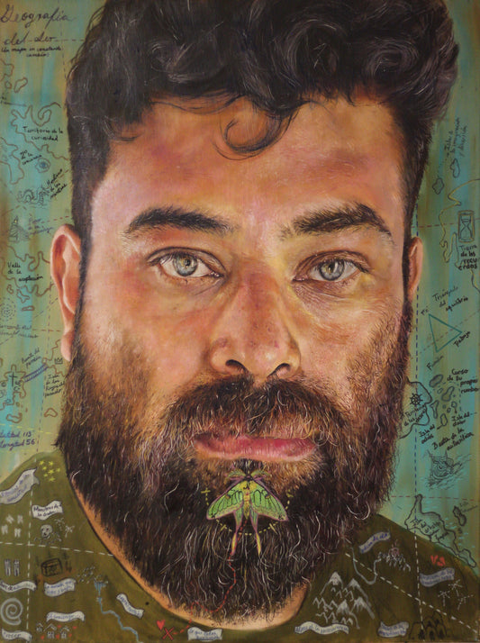 Obra de arte original-Geografía del Ser (Un Mapa en Constante Cambio)