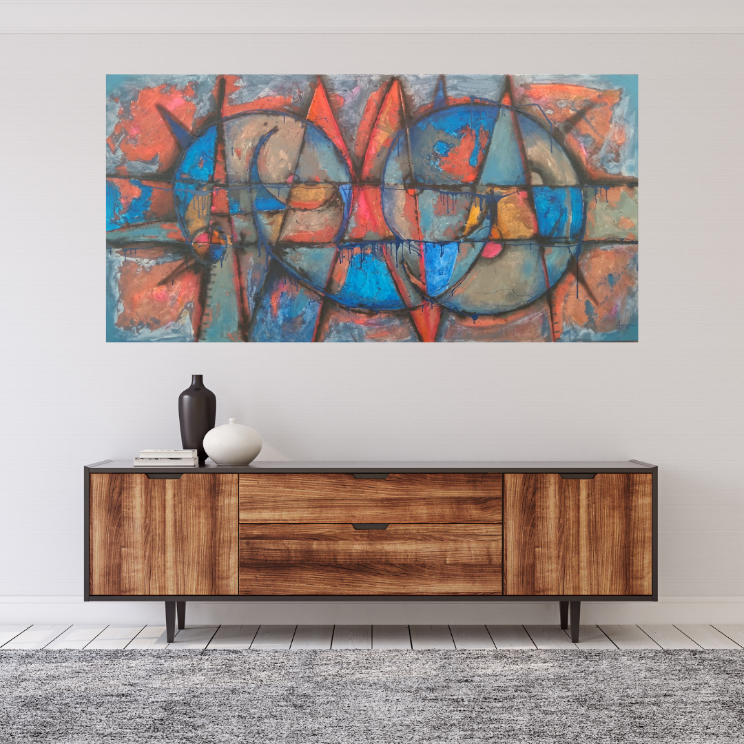 OBRA DE ARTE ORIGINAL - MOVIMIENTO DEL MUNDO