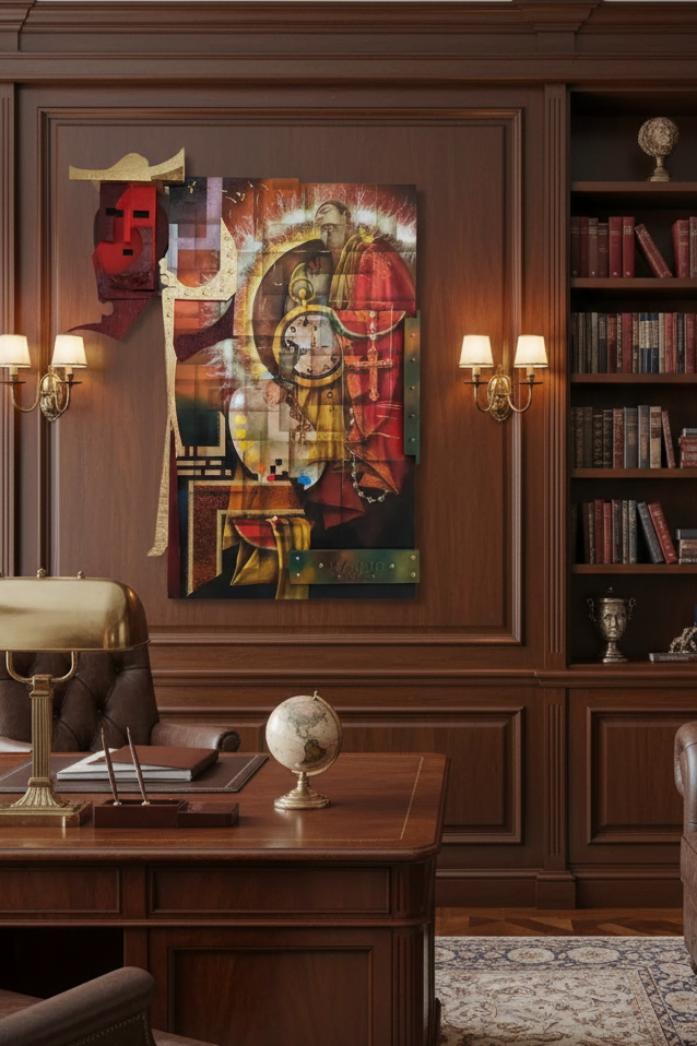 Cuadro decorativo - Seis gritos de reconstrucción en silencio.