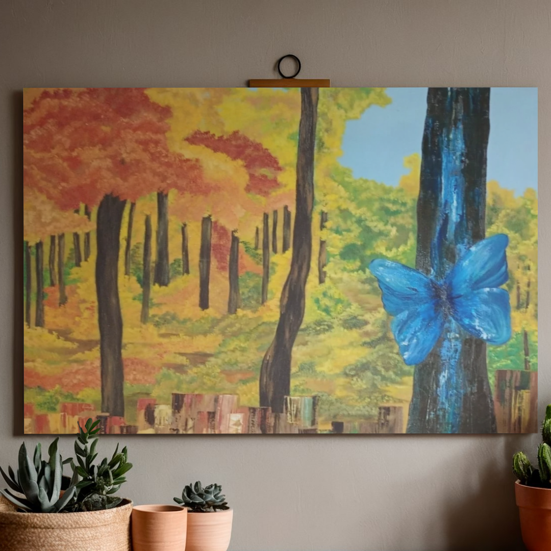 Obra de Arte Original - Mariposa Azul