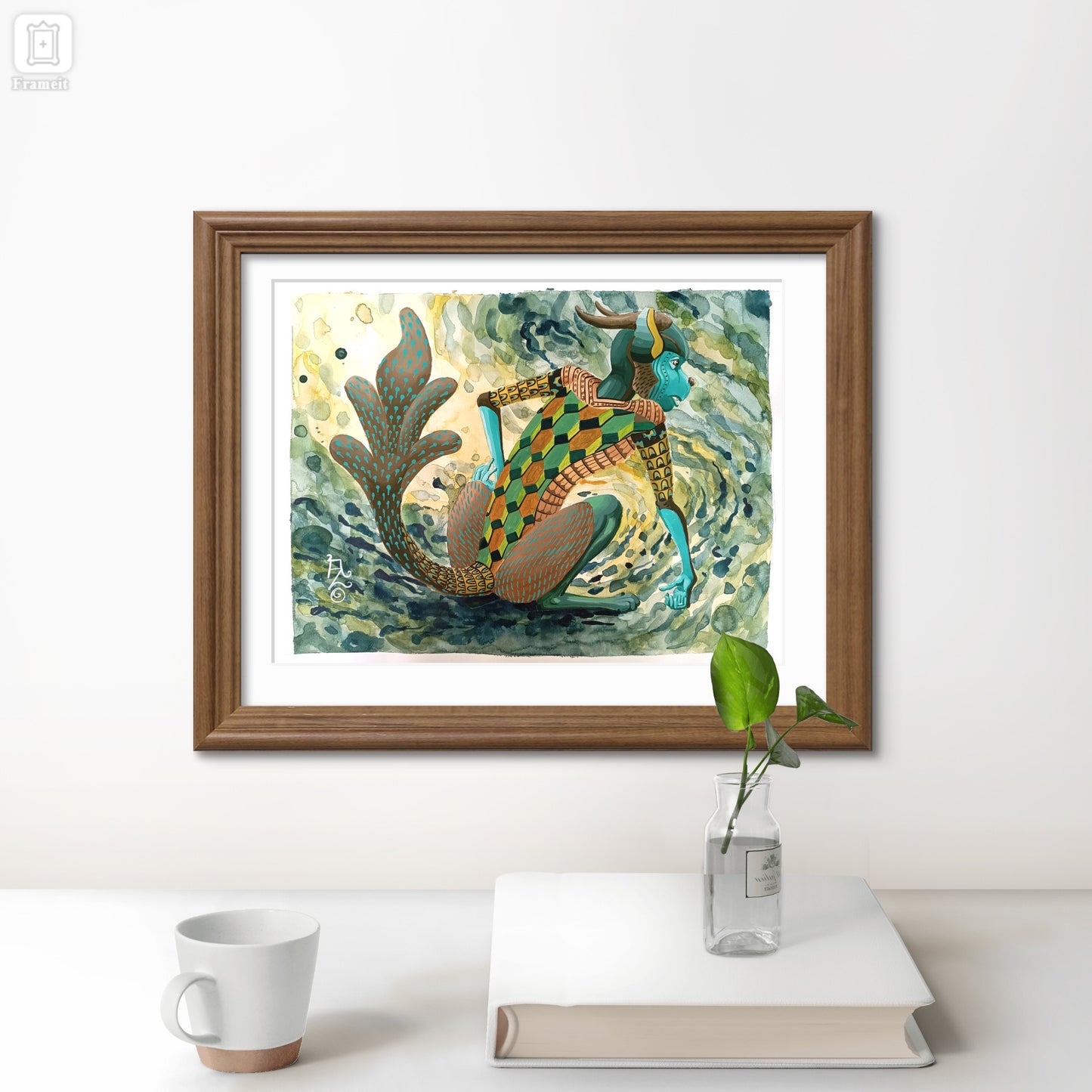 Pintura Mixta - Meditabundo