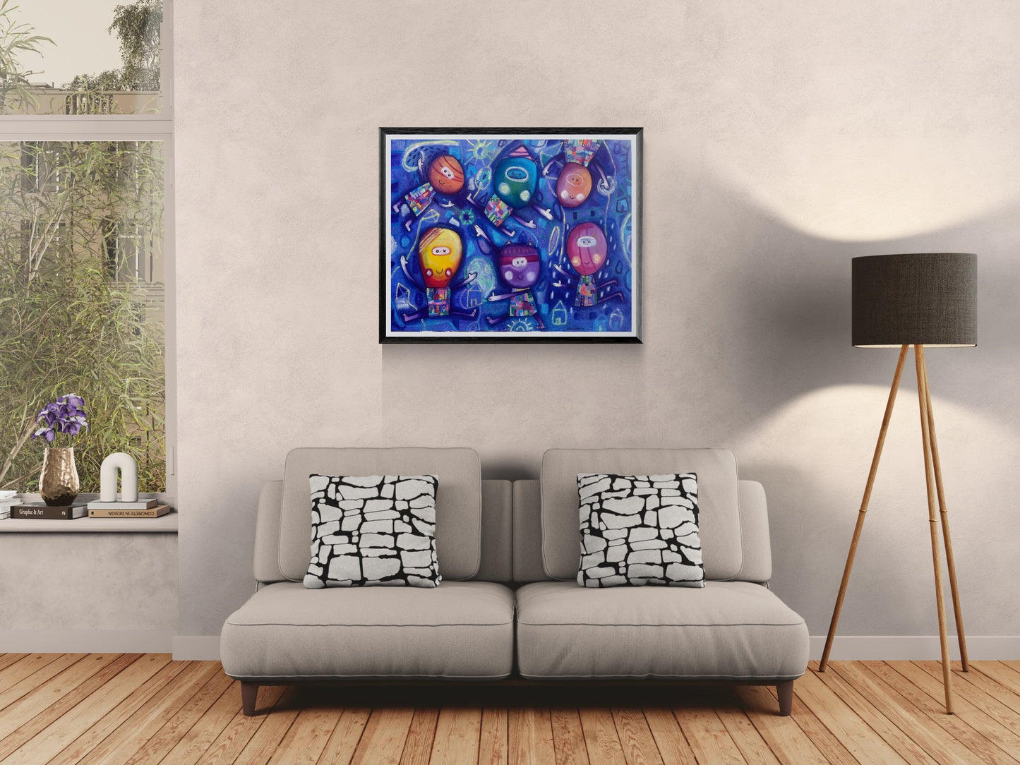 Obra de Arte Original - Juegos Nocturnos