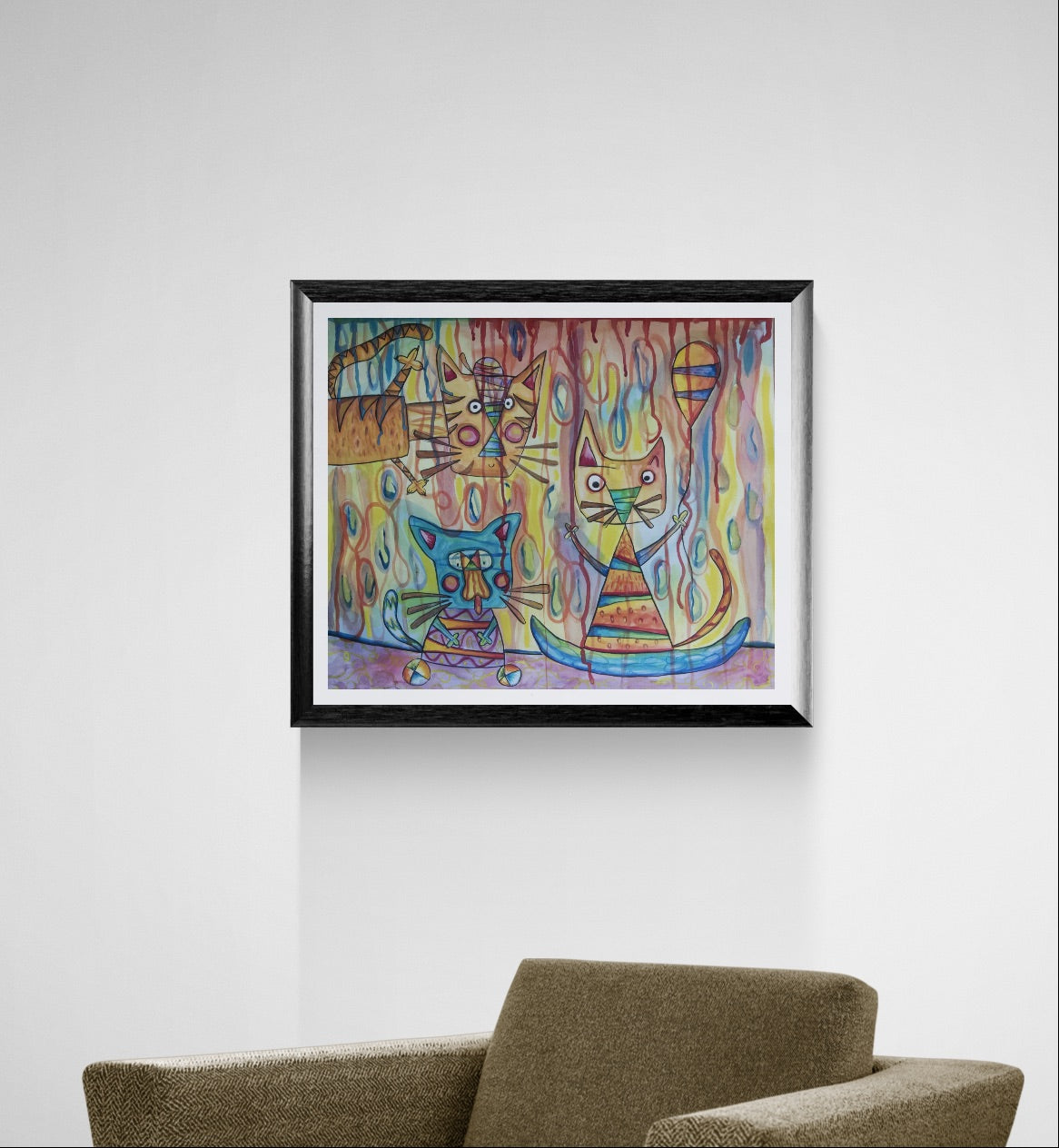 Obra de Arte Original - Los tres Chatons