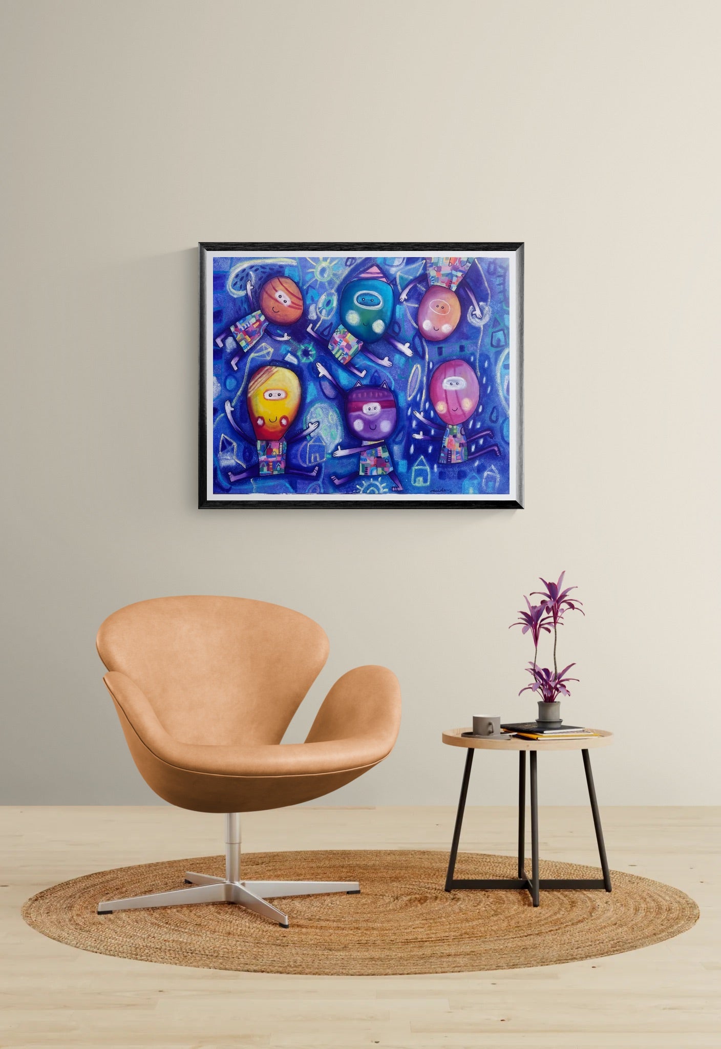 Obra de Arte Original - Juegos Nocturnos