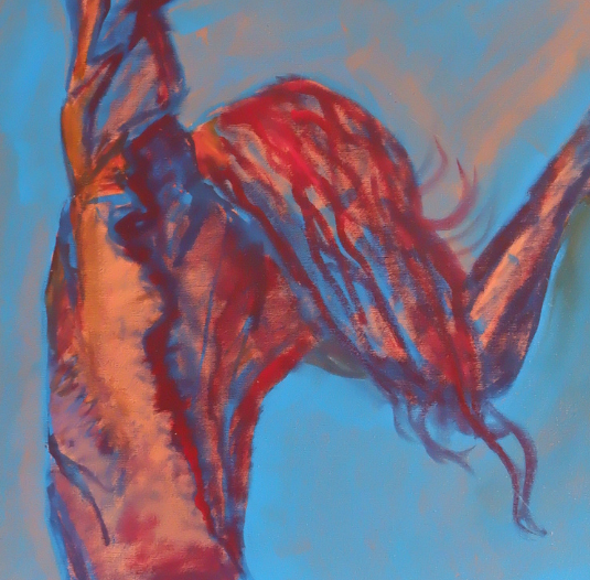 Pintura al oleo-Salto alto