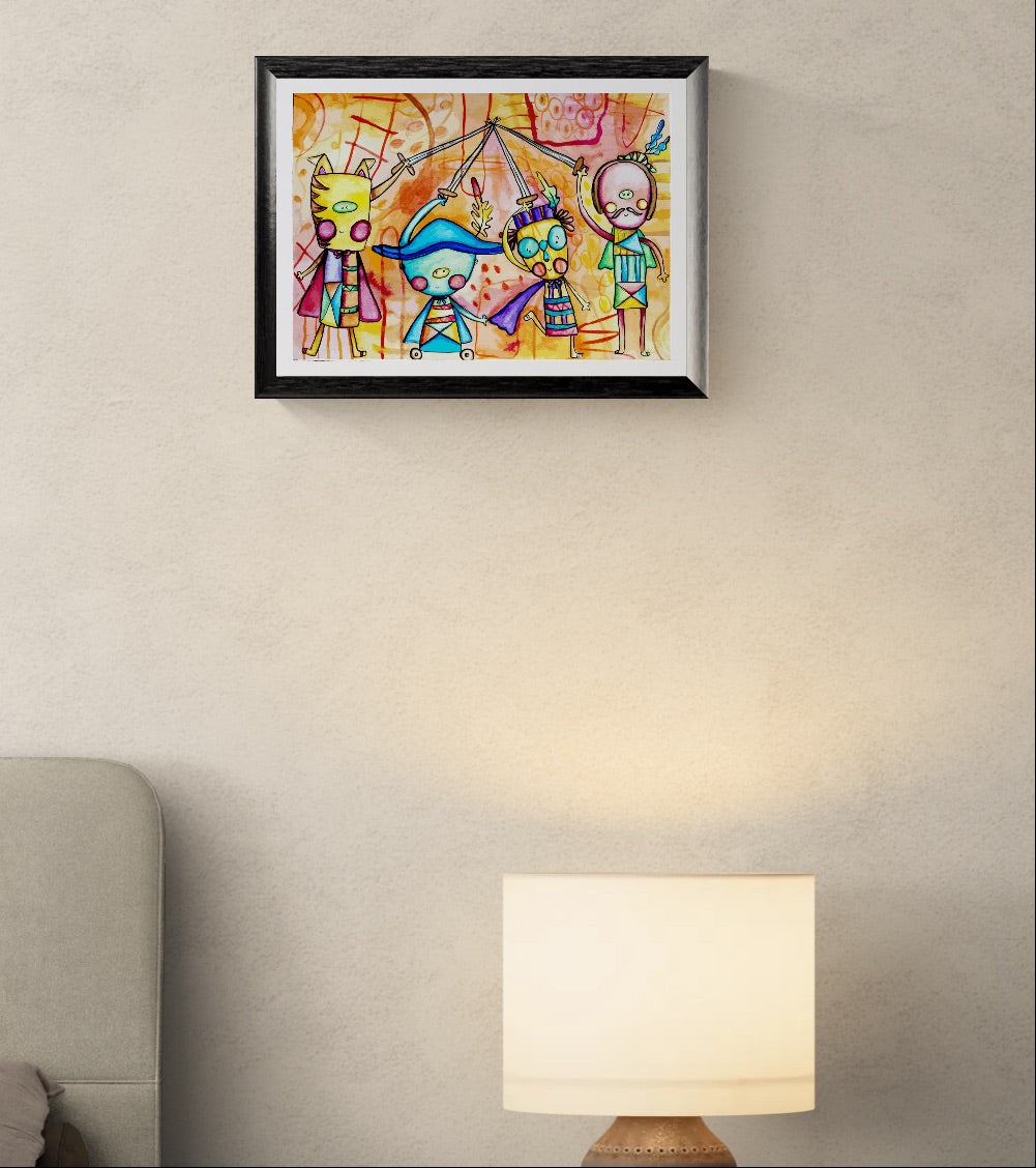 Obra de Arte Original - Los tres Mosqueteros