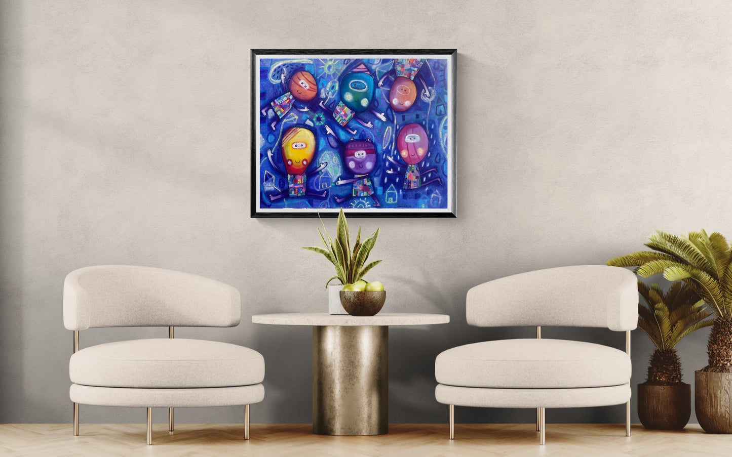 Obra de Arte Original - Juegos Nocturnos