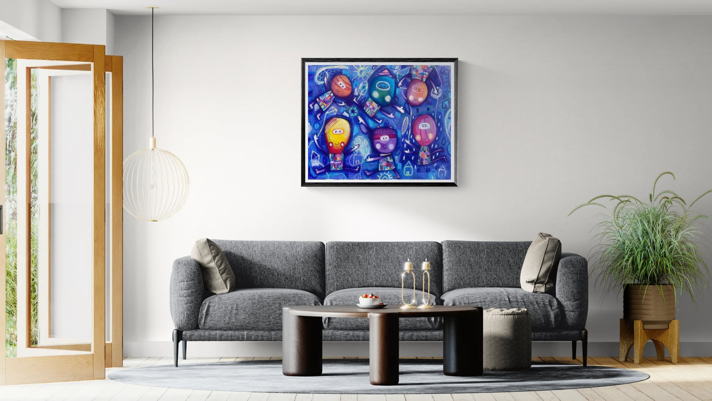 Obra de Arte Original - Juegos Nocturnos