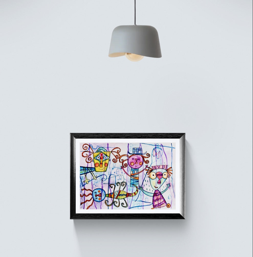 Obra de Arte Original - Purple illusion