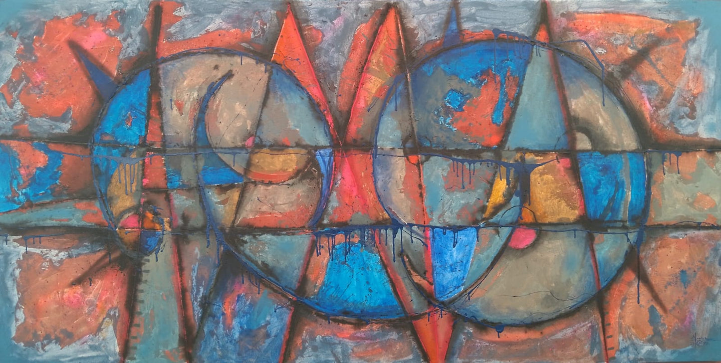 OBRA DE ARTE ORIGINAL - MOVIMIENTO DEL MUNDO