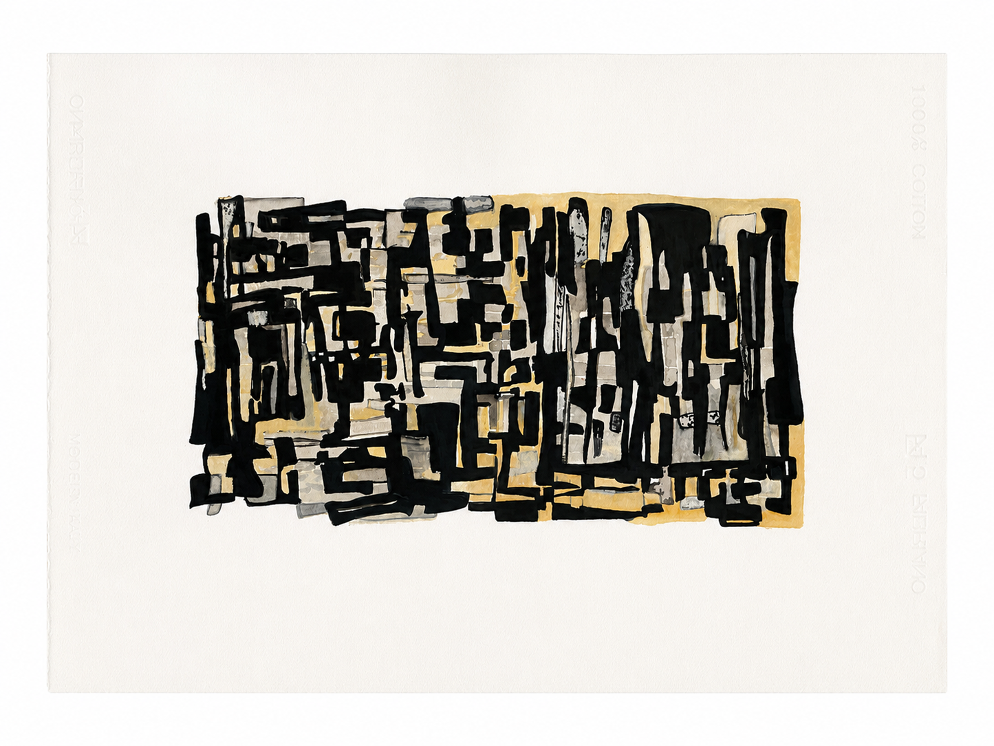 Pintura abstracta - "Cuerpos integrados"