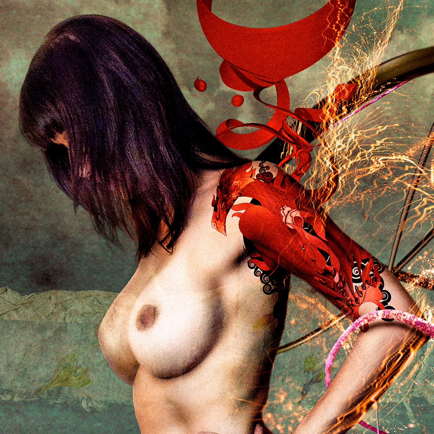 Cuadro Decorativo - Pulpo Rojo 2.0