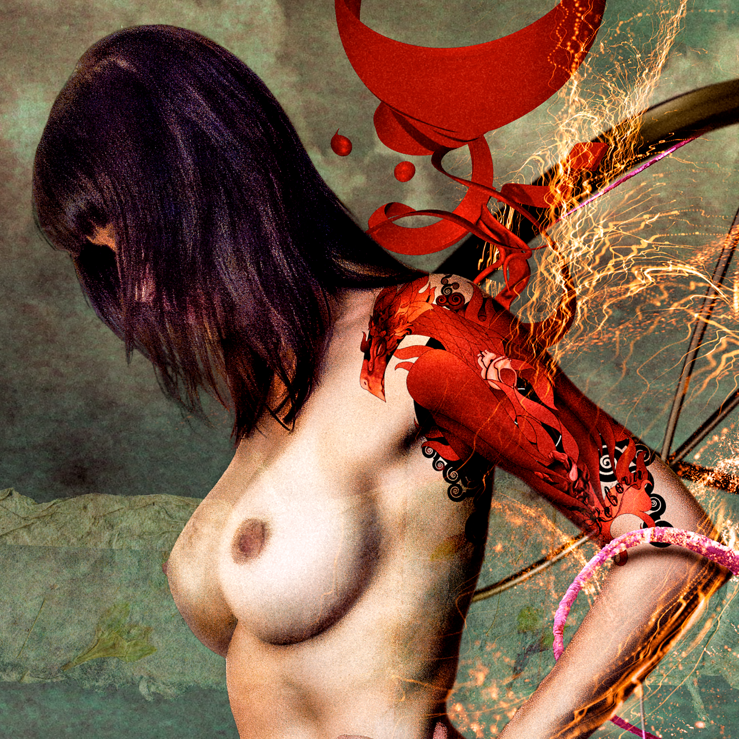 Cuadro Decorativo - Pulpo Rojo 2.0