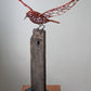 Escultura de alambre - Vuelo de otoño