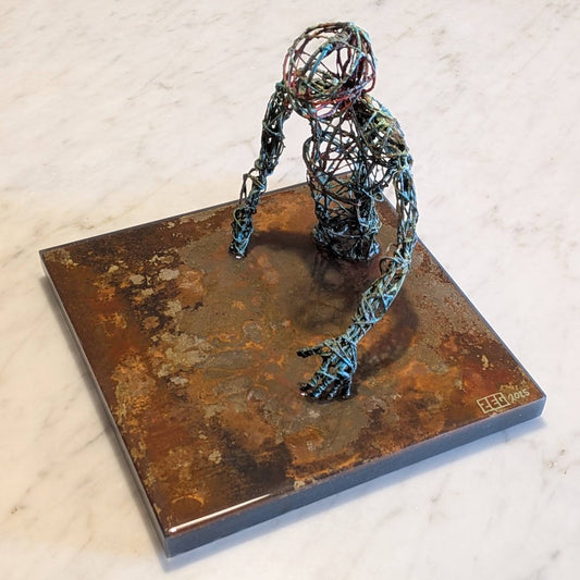 Escultura de alambre - Umbral de lo denso