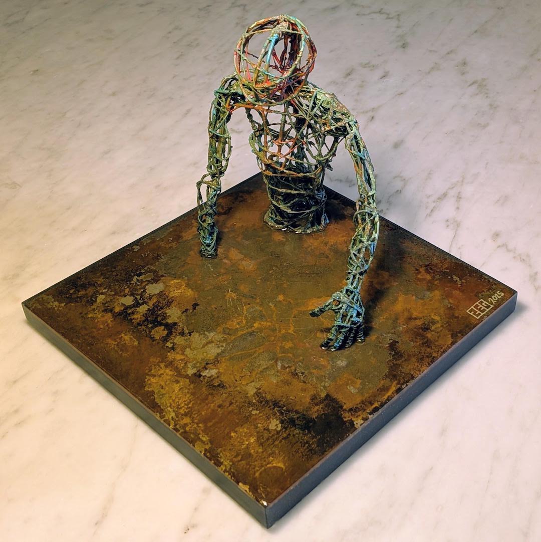 Escultura de alambre - Umbral de lo denso
