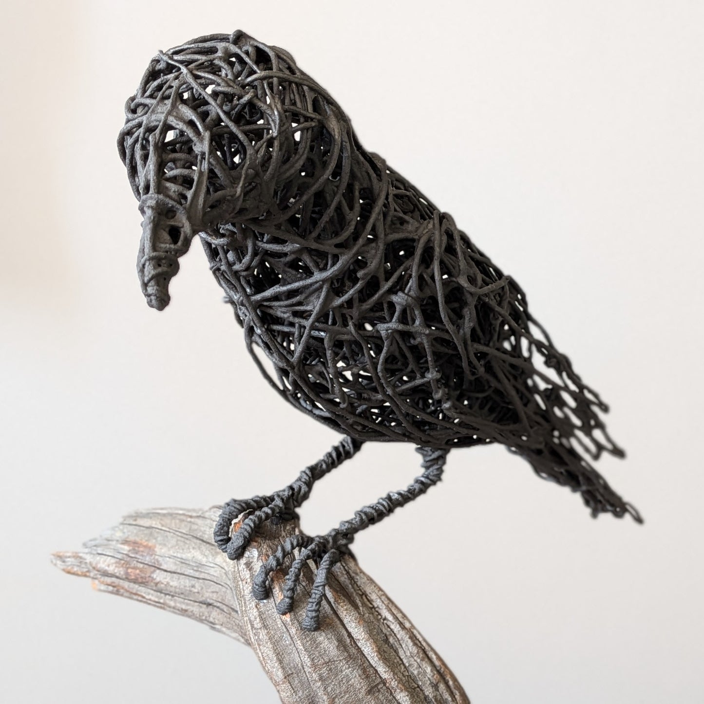 Escultura de alambre - Muninn