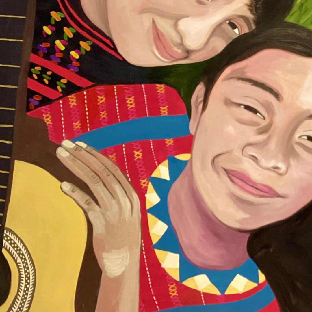 Cuadro artístico - Niños triqui