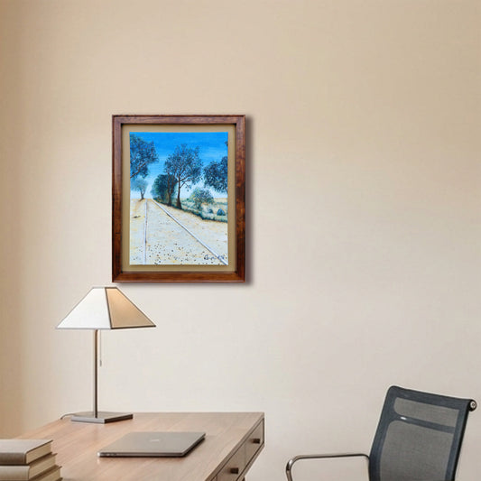 Paisaje tradicional realista - Principio o fin de un camino