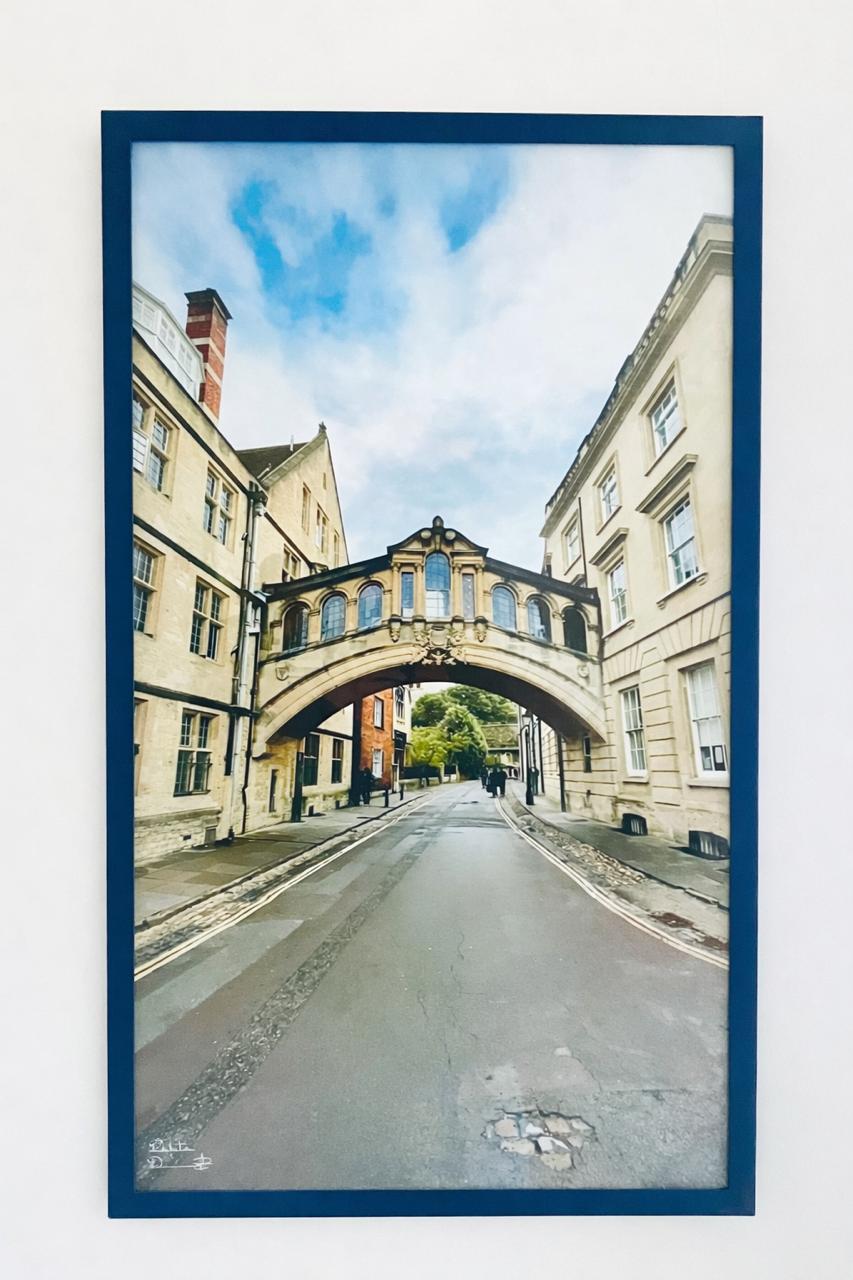 Fotografía Artística Enmarcada - El Puente de los Suspiros, Oxford - Bridge of Sighs, Oxford