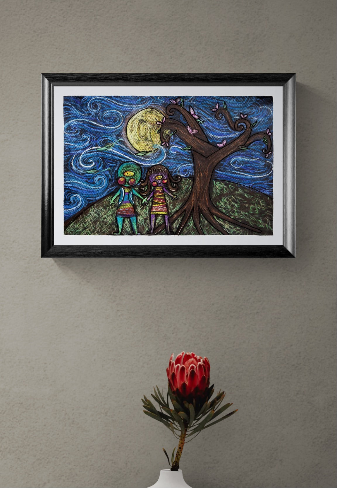Obra de Arte Original - Los Amantes