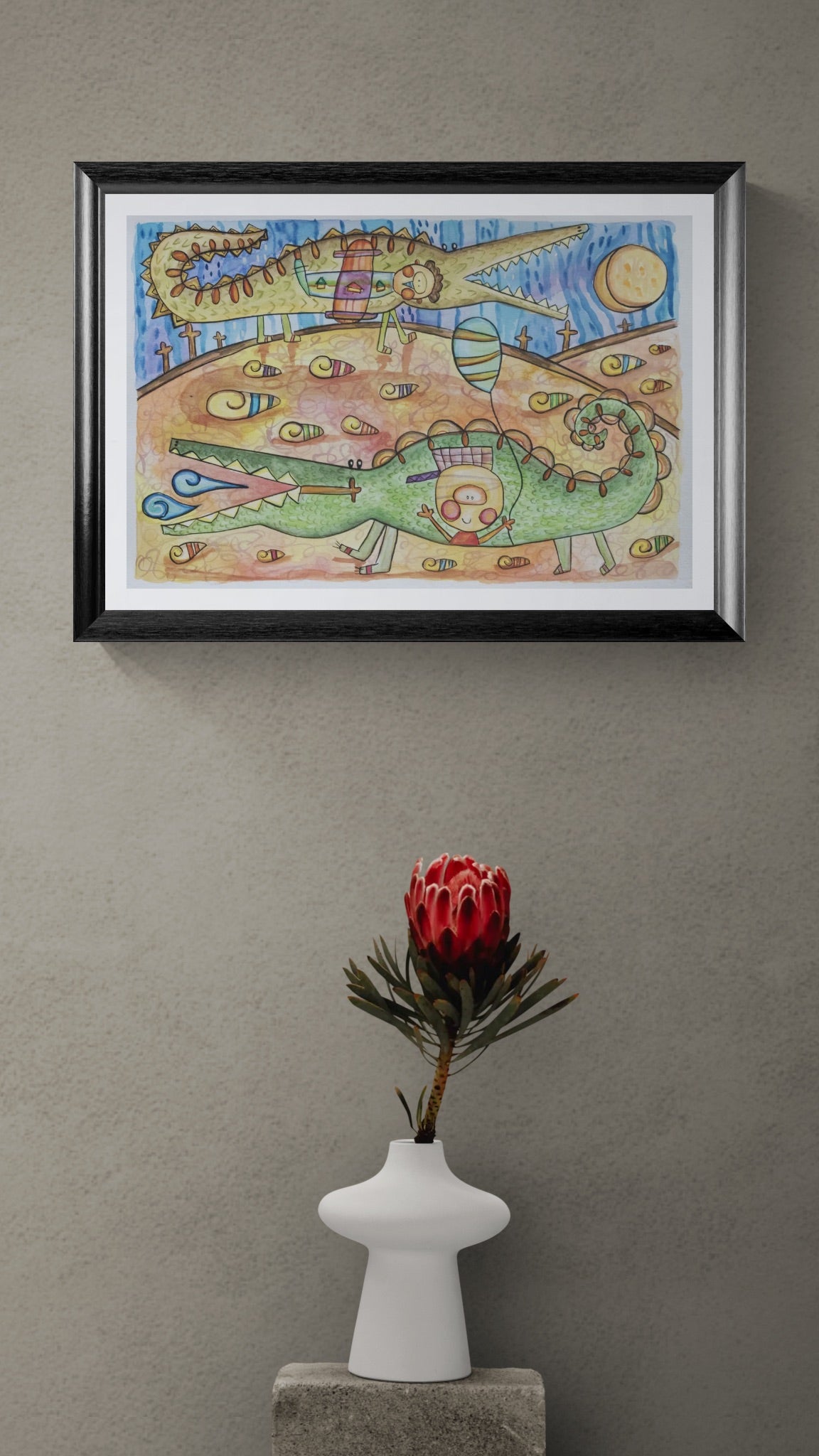 Obra de Arte Original - Juegos de Cocodrilos