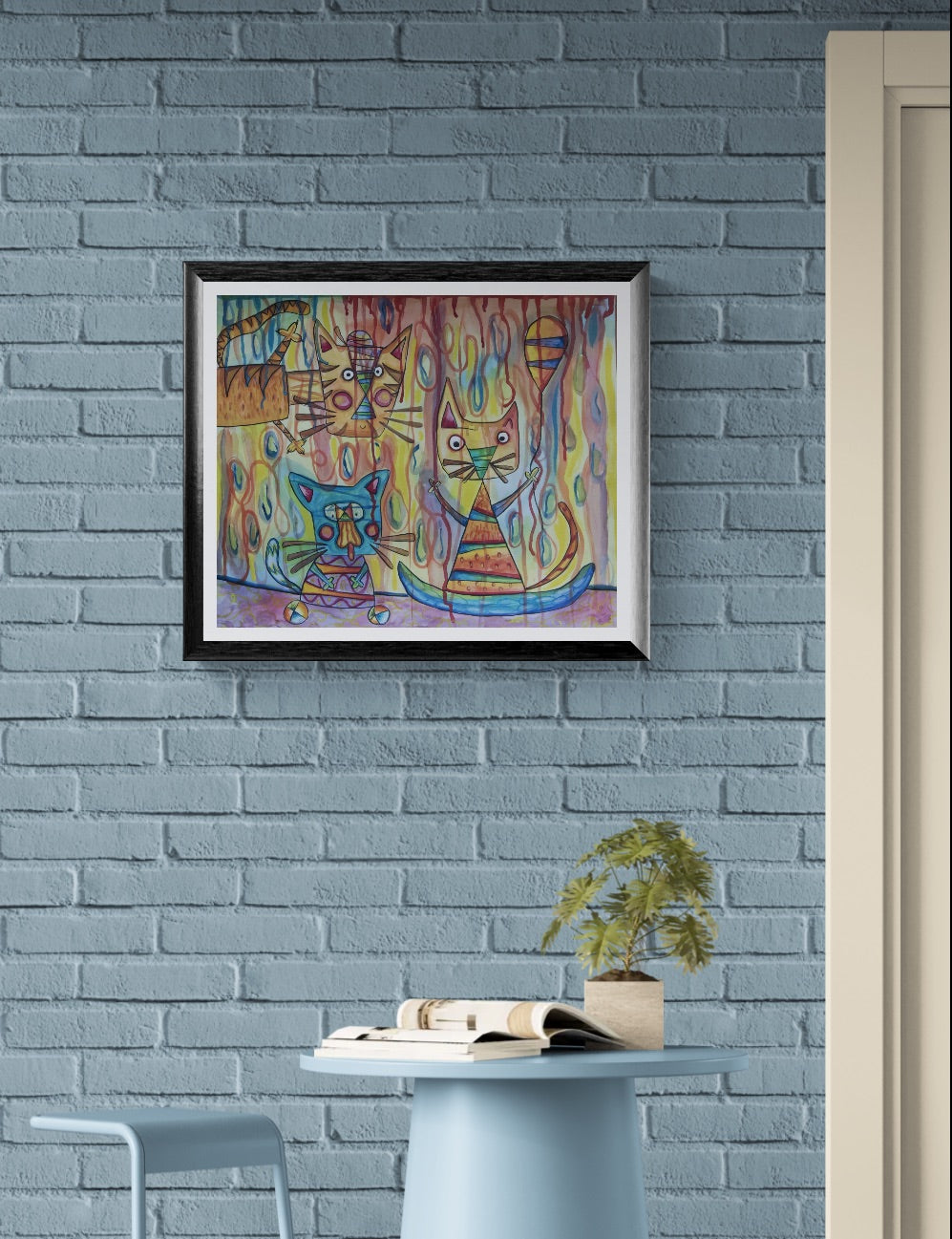 Obra de Arte Original - Los tres Chatons