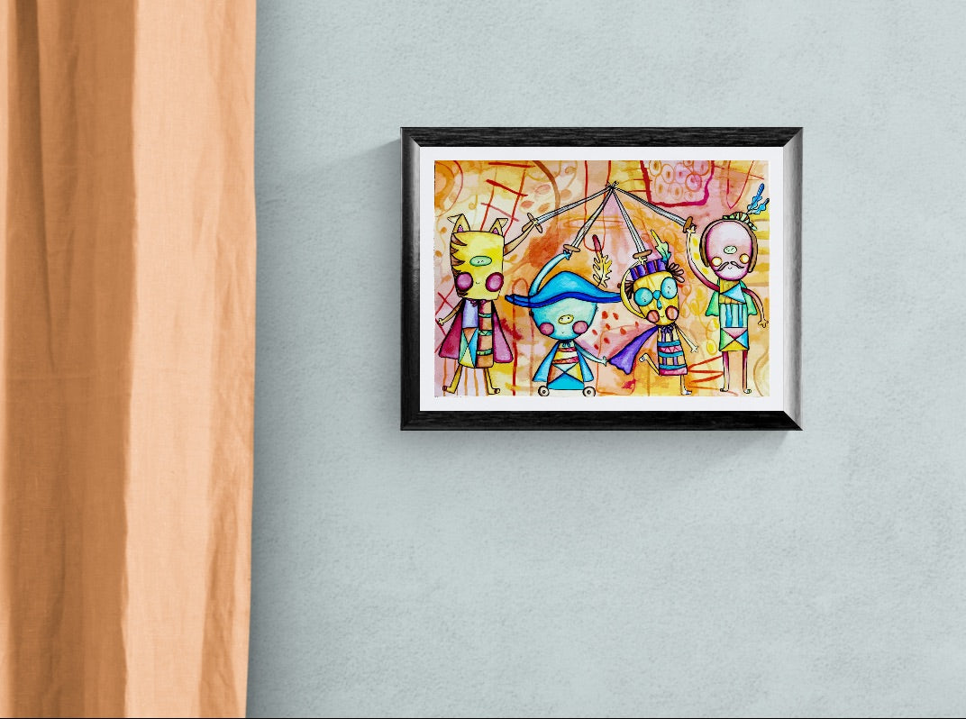 Obra de Arte Original - Los tres Mosqueteros