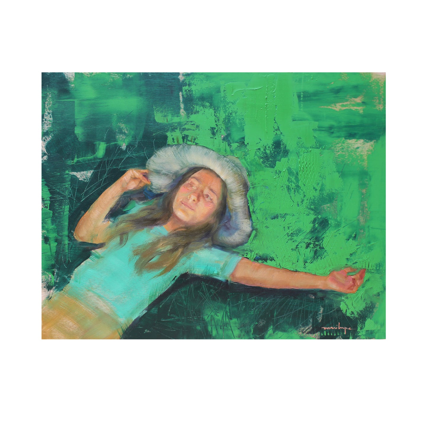 Pintura al óleo - Ella