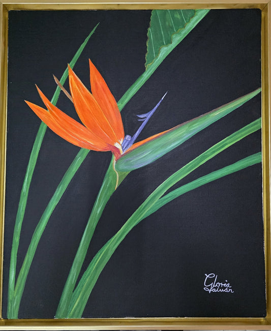 Obra de arte original: Ave del paraíso