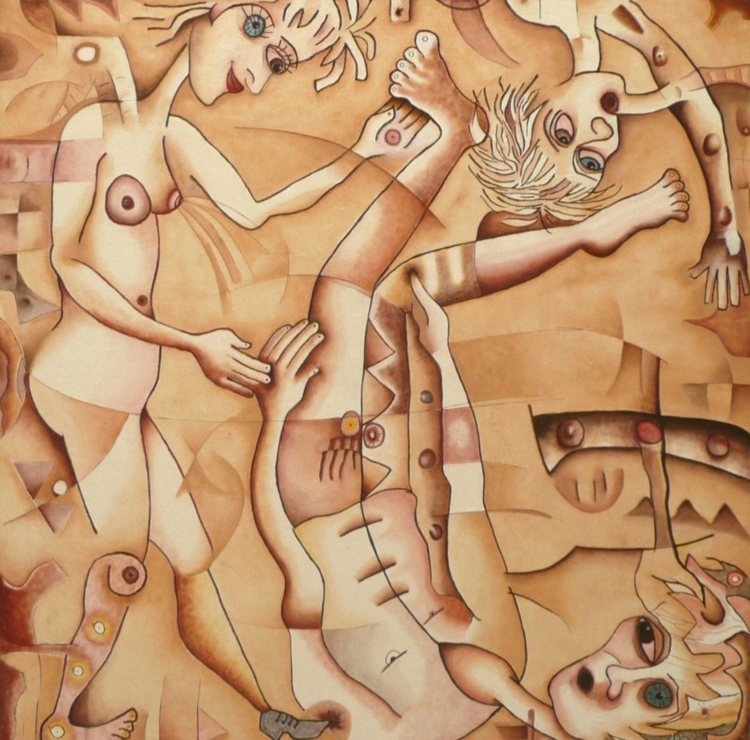 OBRA DE ARTE ORIGINAL "MASAJES QUE DUELEN"