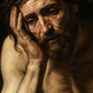 Obra de arte original - La espera de un Cristo doliente