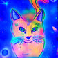 Cuadro decorativo - Gato Galactico