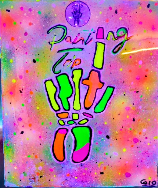 Cuadro Neon Decorativo - Painting Trip Logo