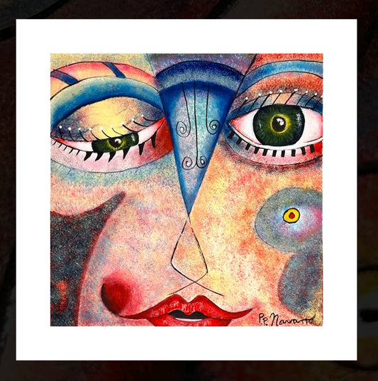OBRA DE ARTE ORIGINAL "EL BESO QUE NUNCA LLEGÓ"