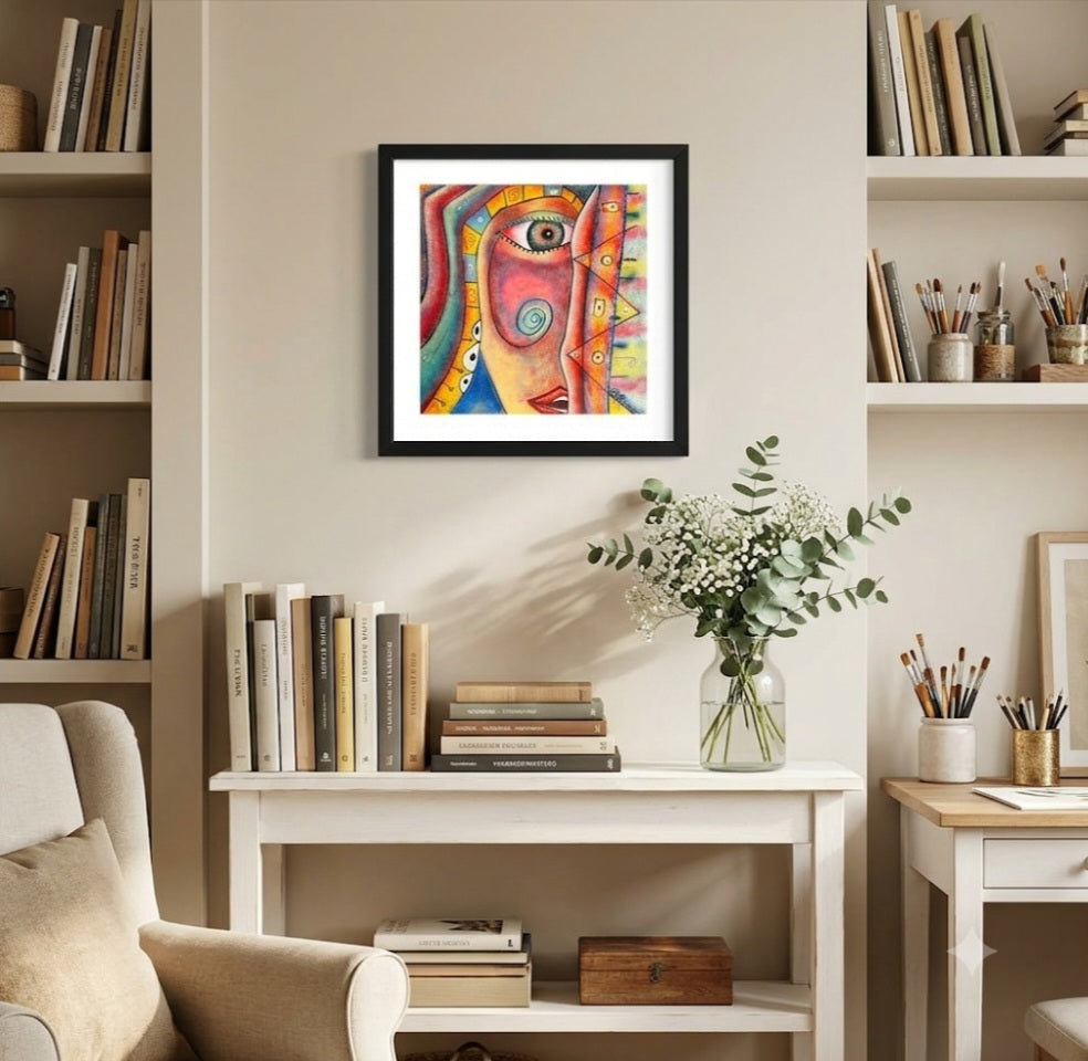 PINTURA ORIGINAL "AMANTE Y ESPIA"