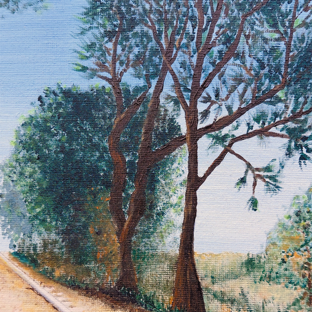 Paisaje tradicional realista - Principio o fin de un camino