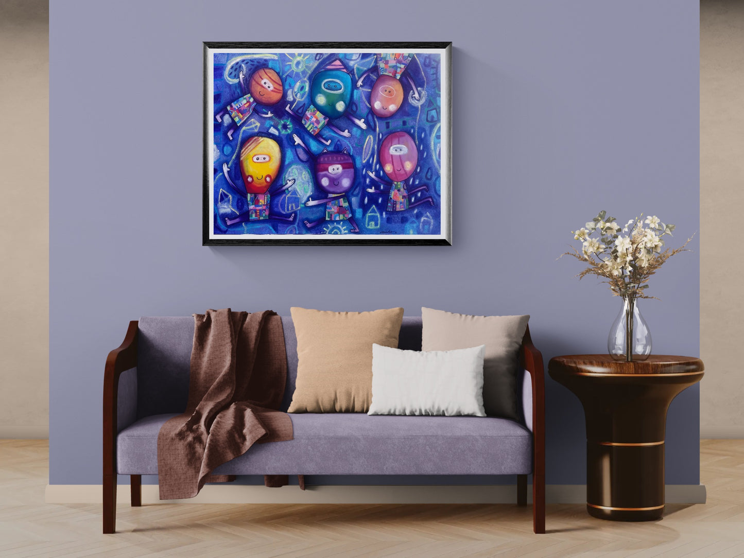 Obra de Arte Original - Juegos Nocturnos