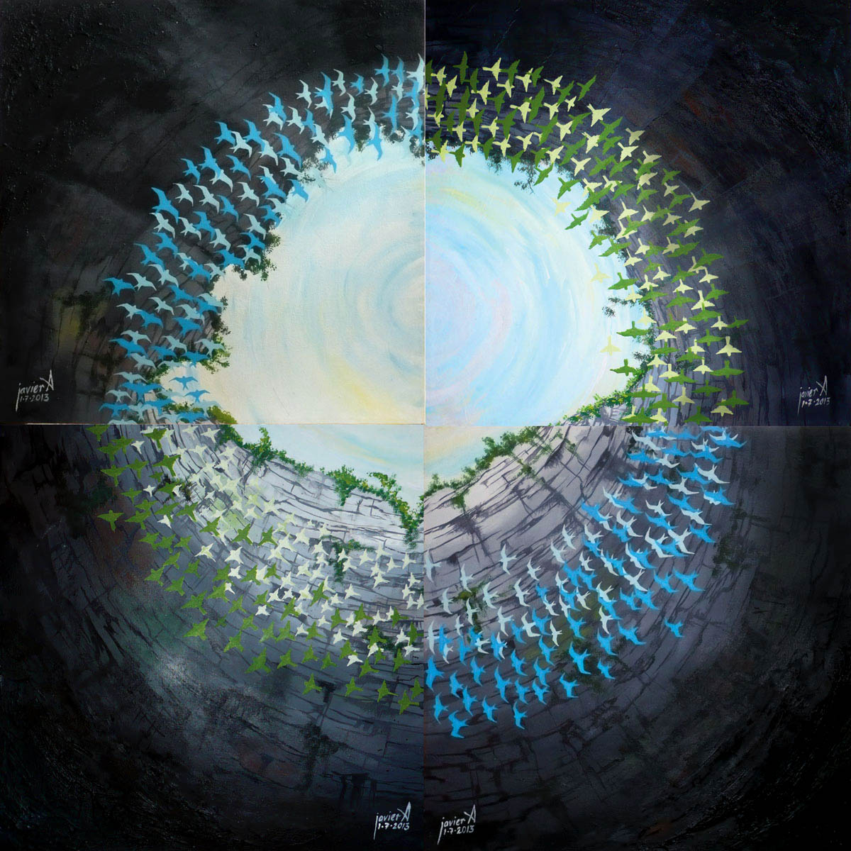 Obra de arte original - El Sótano de las Golondrinas