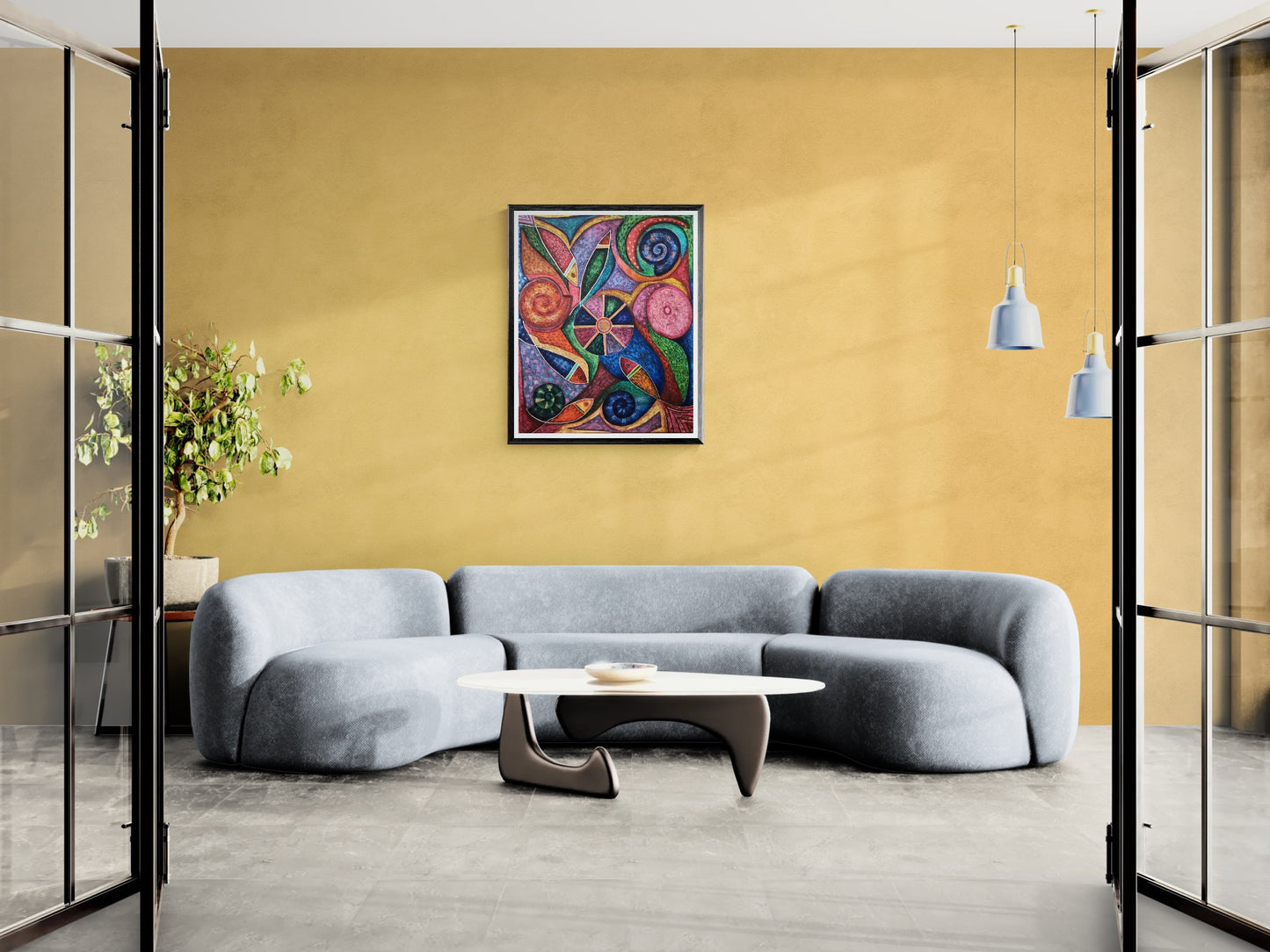 Obra de Arte Original - Fluye como el Rio