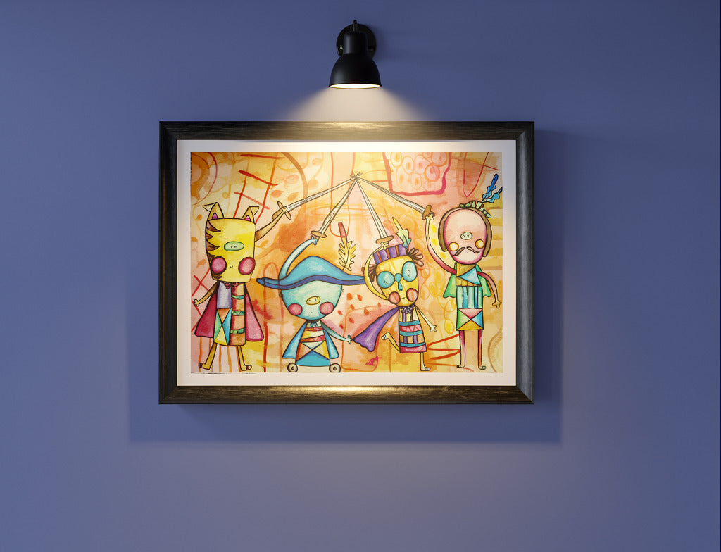 Obra de Arte Original - Los tres Mosqueteros