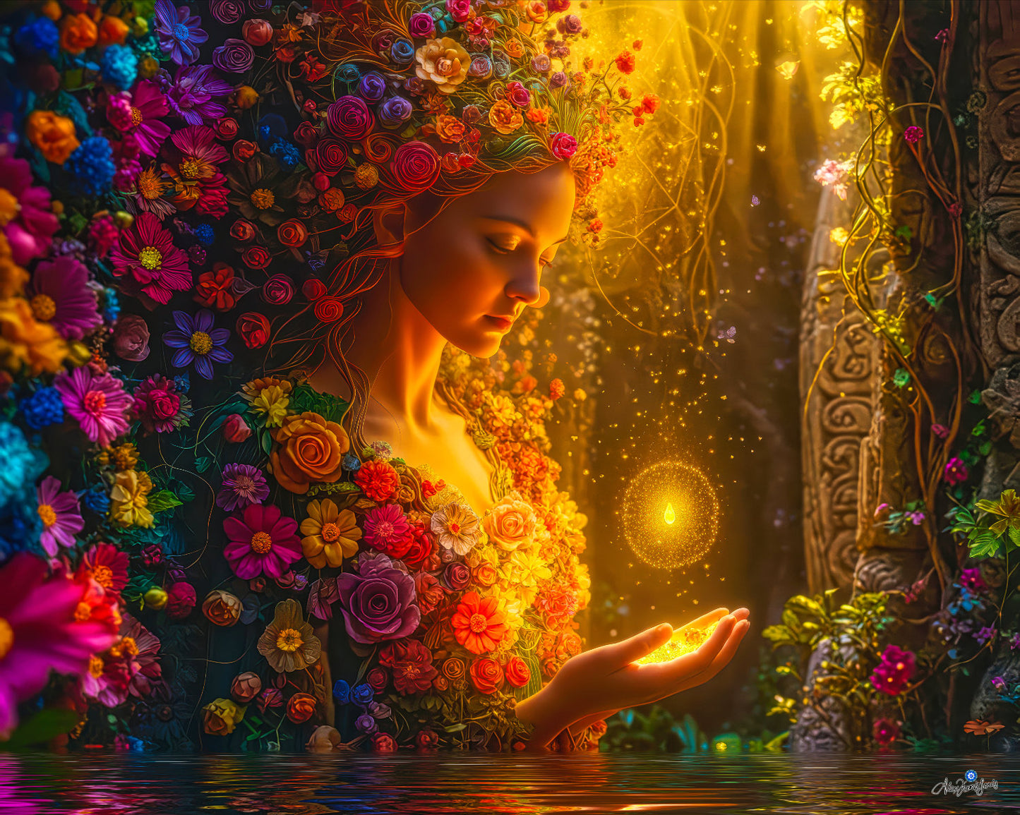 “La Guardiana del Jardín Interior” (Spring ligth of life 1)