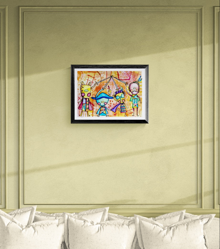 Obra de Arte Original - Los tres Mosqueteros