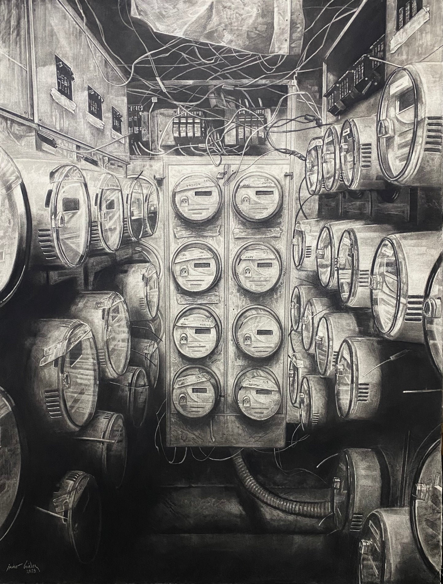 OBRA DE ARTE ORIGINAL  - TIEMPOS OSCUROS