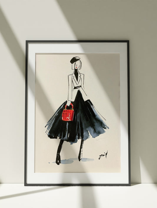 Cuadro decorativo - The Hourglass Silhouette
