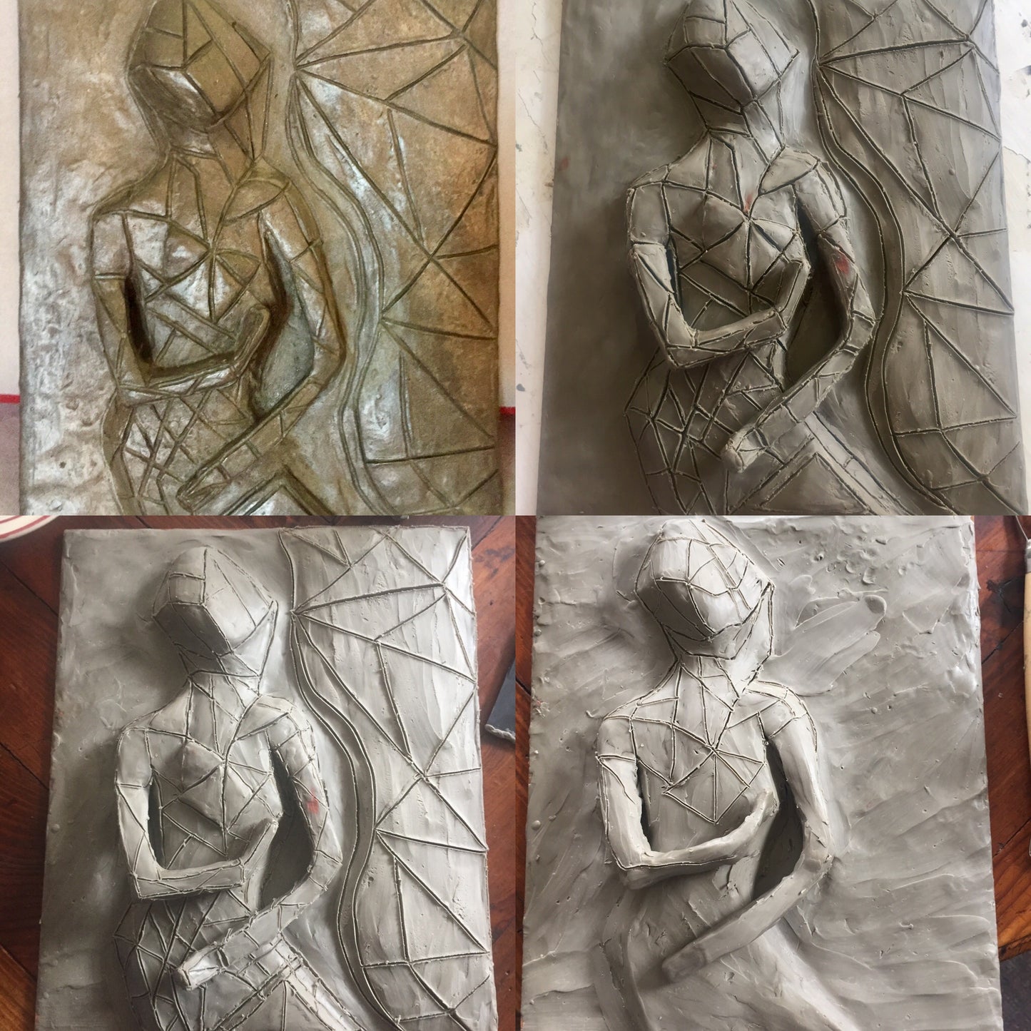 Relieve en Bronce - Triangulado