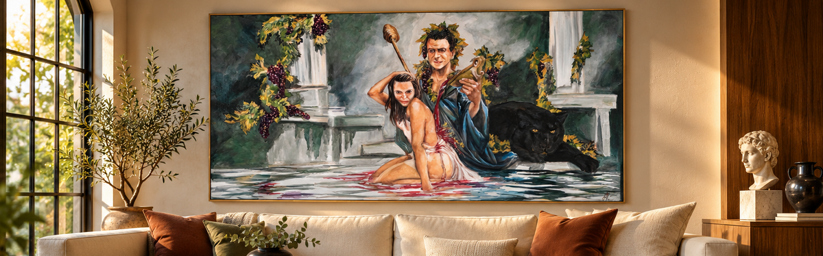 Obra de Arte original - Baco y Ninfa