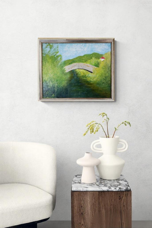 Paisaje con puente